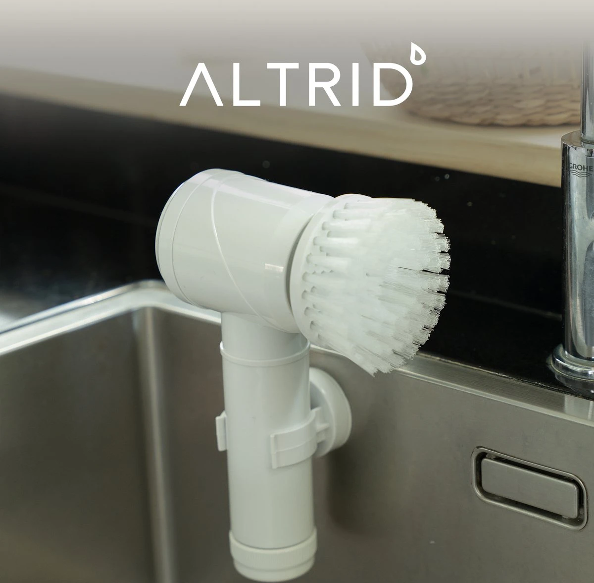 Altrid Elektrische Schoonmaakborstel - Oplaadbaar - Verbeterde Versie - 3 Opzetstukken - Poetsmachine - Handborstel - Schrobborstel - Schrobber - Reinigingsborstel - Schoonmaakmiddelen 3 Altrid Elektrische Schoonmaakborstel - Oplaadbaar - Verbeterde Versie - 3 Opzetstukken - Poetsmachine - Handborstel - Schrobborstel - Schrobber - Reinigingsborstel - Schoonmaakmiddelen - Afbeelding 3