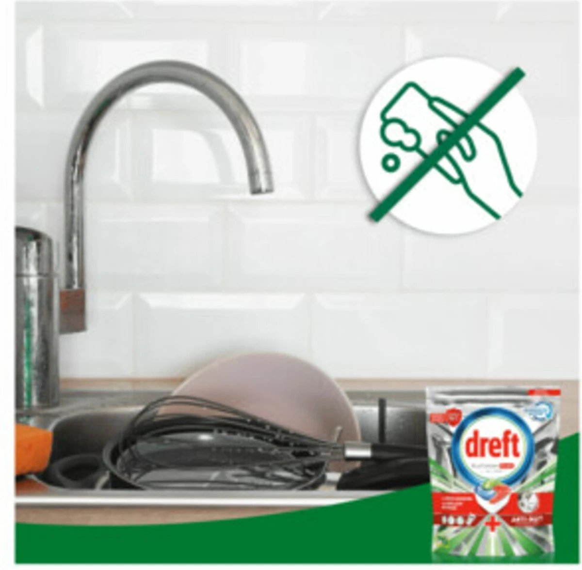 Dreft Platinum Plus All In One - Vaatwastabletten - Citroen - Voordeelverpakking 5 X 16 Stuks 6 Dreft Platinum Plus All In One - Vaatwastabletten - Citroen - Voordeelverpakking 5 X 16 Stuks - Afbeelding 6