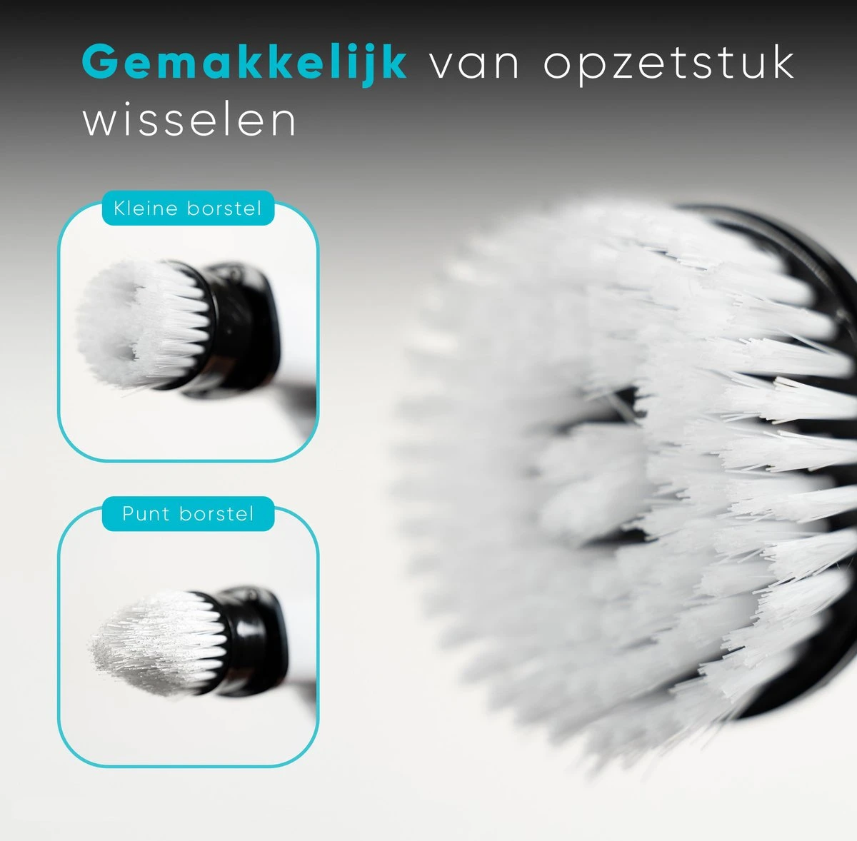 Merkloos Scrubclean Elektrische Schoonmaakborstel-7 In 1 Schrobber Met Steel-2 Standen Poetsmachine-max 130cm-badkamer/keuken/auto +gratis Houder 4 Merkloos Scrubclean Elektrische Schoonmaakborstel-7 In 1 Schrobber Met Steel-2 Standen Poetsmachine-max 130cm-badkamer/keuken/auto +gratis Houder - Afbeelding 4
