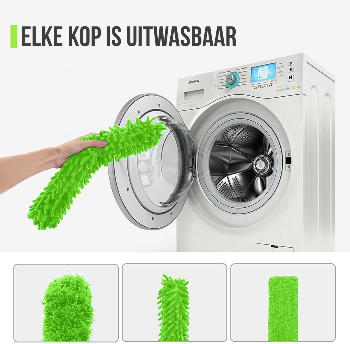 Strex Telescopische Plumeau Set Met Telescoopsteel - 60 Tot 140 Cm - Uitschuifbaar - Flexibel - Microvezel Ragebol - 5-Delige Schoonmaak Set 8 Strex Telescopische Plumeau Set Met Telescoopsteel - 60 Tot 140 Cm - Uitschuifbaar - Flexibel - Microvezel Ragebol - 5-Delige Schoonmaak Set - Afbeelding 8