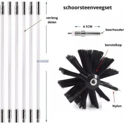 NIRAX Professionele Schoorsteenveegset Verstelbaar Tot 9 Meter – Schoorsteenveger - Veegkit – Schoorsteen Borstel - Schoorsteenreiniger - Borstel Set - Kachel - Onderhoud 7 NIRAX Professionele Schoorsteenveegset Verstelbaar Tot 9 Meter – Schoorsteenveger - Veegkit – Schoorsteen Borstel - Schoorsteenreiniger - Borstel Set - Kachel - Onderhoud -Winkel Voor Schoonmaakartikelen 1200x1183 5