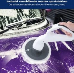 B-care Elektrische Schoonmaakborstel - 4 Opzetstukken - Wasborstel - Poetsmachine - Schrobborstel - Handborstel - Werkborstel - Schrobber - Boorborstel - Schoonmaakmiddelen - Reinigingsborstel -Winkel Voor Schoonmaakartikelen 1200x1184 13