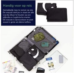 Wonair - Waszak Groot - 60x90cm - Zwart - Met Trekkoord En Draagband 11 Wonair - Waszak Groot - 60x90cm - Zwart - Met Trekkoord En Draagband -Winkel Voor Schoonmaakartikelen 1200x1187 4