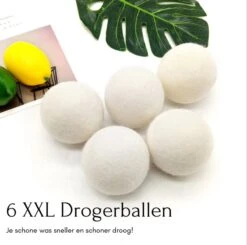 Geniet Van Gemak® | Herbruikbare Wollen Drogerballen | Wasbollen | Schaapswol | Duurzame En Energiebesparende Wasballen | 6 XL Drogerballen -Winkel Voor Schoonmaakartikelen 1200x1191 2