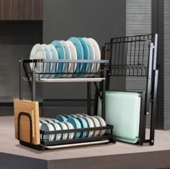 Doogo® Afdruiprek Met Lekbak 2 Laags – Inklapbaar - Muur Hangen Mogelijke - Afwasrek – Met 2 Lekbakken – Extra Accessories Voor Servies En Snijplanken - RVS 20 Doogo® Afdruiprek Met Lekbak 2 Laags – Inklapbaar - Muur Hangen Mogelijke - Afwasrek – Met 2 Lekbakken – Extra Accessories Voor Servies En Snijplanken - RVS -Winkel Voor Schoonmaakartikelen 1200x1197 18