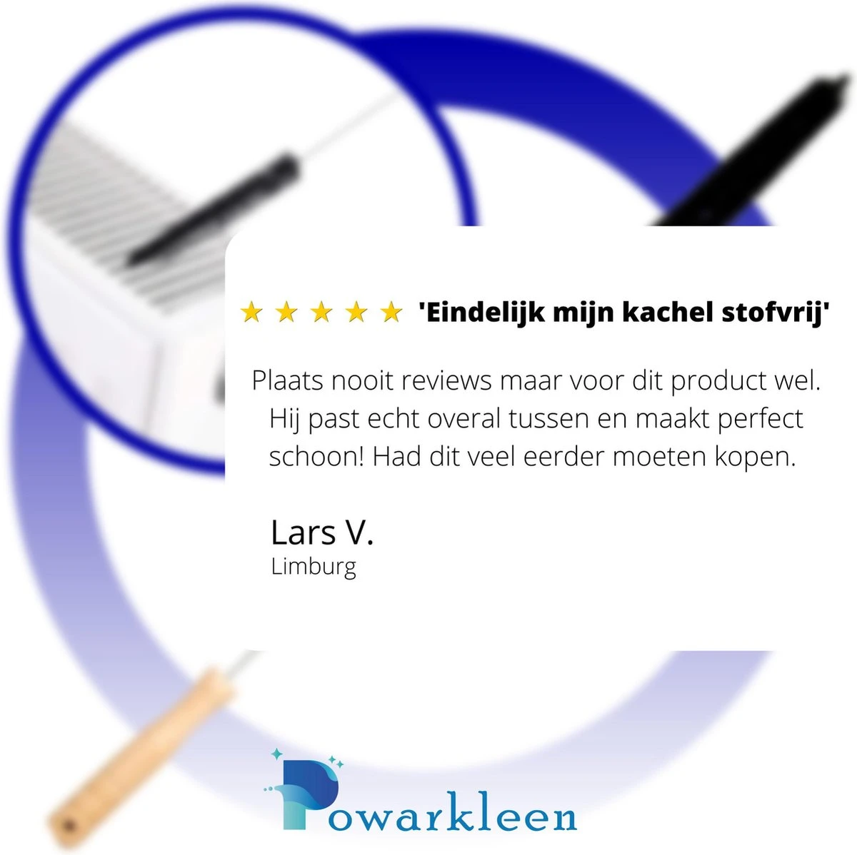 Powarkleen® - Radiatorborstel - Flexibel - Houten Handvat - Roestvrijstaal - Schoonmaakborstel - 70cm Lang! - 1 Stuk 4 Powarkleen® - Radiatorborstel - Flexibel - Houten Handvat - Roestvrijstaal - Schoonmaakborstel - 70cm Lang! - 1 Stuk - Afbeelding 4