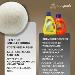 Merkloos Droger Ballen XL 6 Stuks Inclusief Lavendelolie – Zero Waste Dryer Balls - Duurzaam – Wasverzachter – Herbruikbare Drogerballen – Droogt De Was Sneller – Tiny Panda -Winkel Voor Schoonmaakartikelen 1200x1199 13