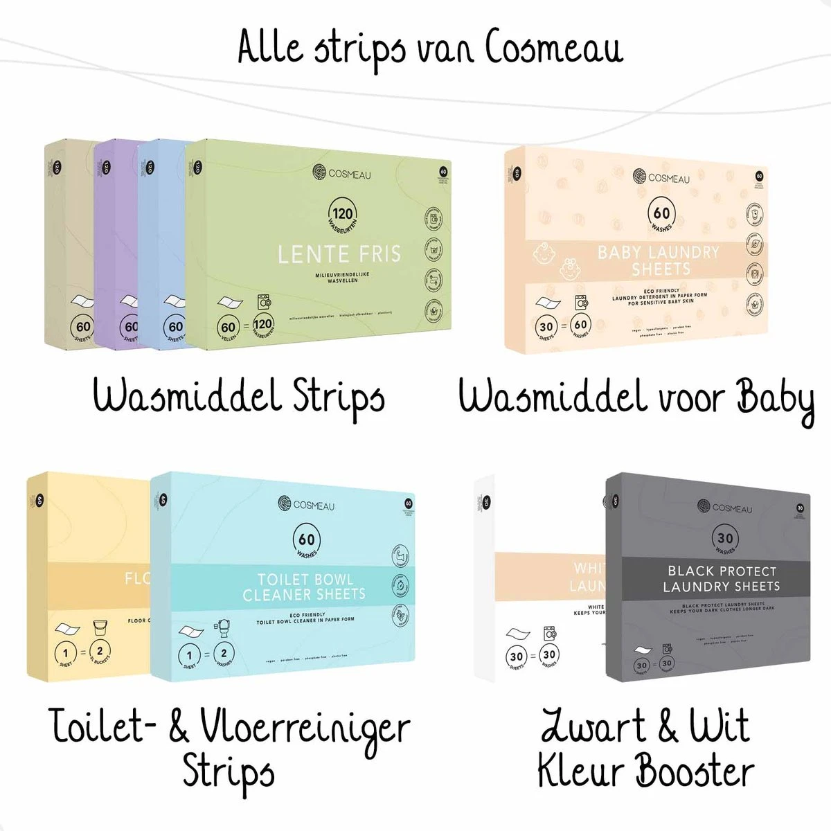 Cosmeau Wasmiddel Wasstrips 20 Wasbeurten Lentefris Wasvellen Wasdoekjes Detergent Sheets Wasdoekjes Proefpakket - Plasticvrij Biologisch Afbreekbaar 13 Cosmeau Wasmiddel Wasstrips 20 Wasbeurten Lentefris Wasvellen Wasdoekjes Detergent Sheets Wasdoekjes Proefpakket - Plasticvrij Biologisch Afbreekbaar - Afbeelding 13