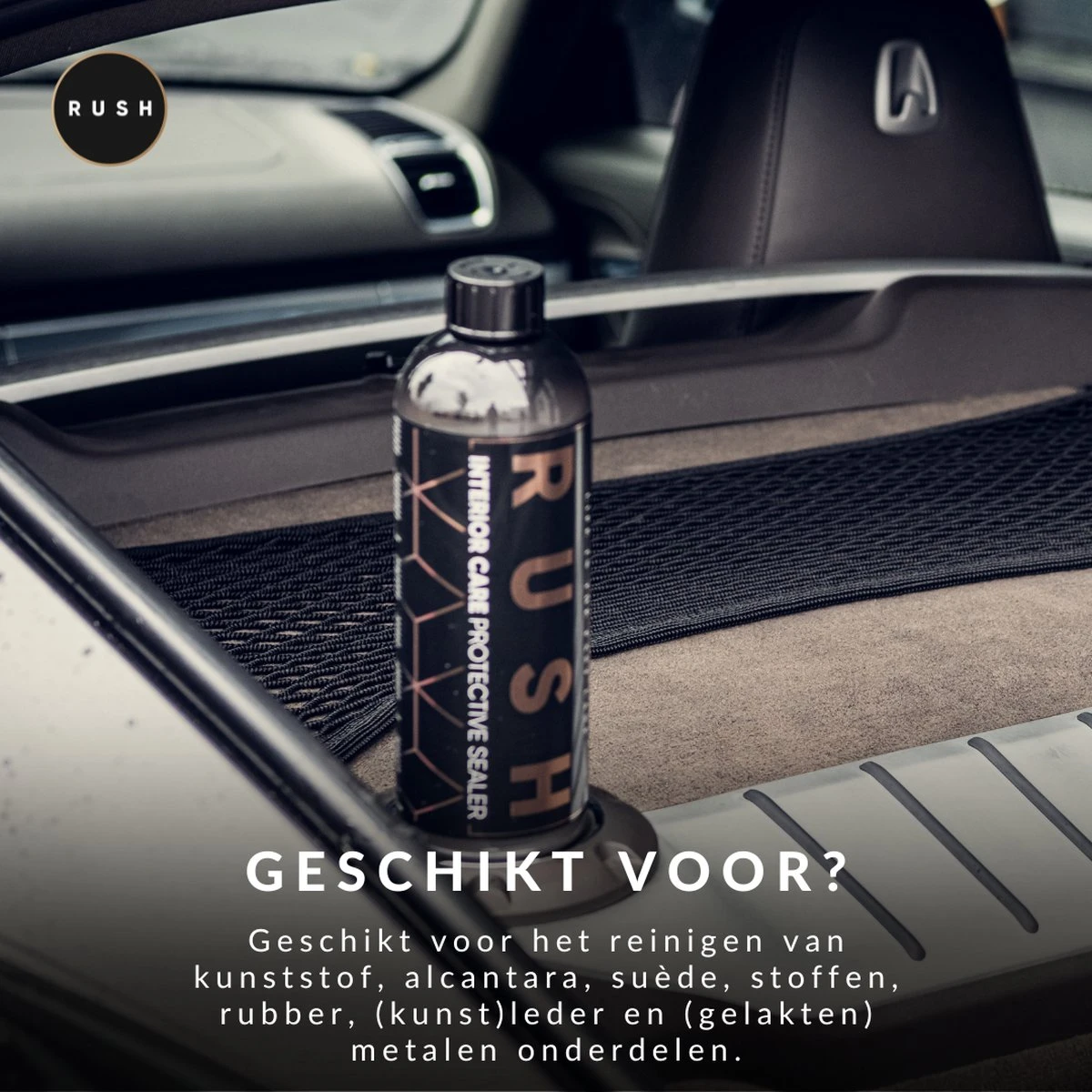 RUSH Interieur Reiniger - Bekleding Reiniger - Auto Wassen - Schoonmaken - Auto Accessories - Interior Care 300ml 4 RUSH Interieur Reiniger - Bekleding Reiniger - Auto Wassen - Schoonmaken - Auto Accessories - Interior Care 300ml - Afbeelding 4