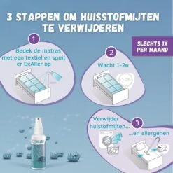 Exaller Anti Huisstofmijt Spray 150ml - 100% Natuurlijk Huismijt Bestrijder - Klinisch Getest - Behandeling En Preventie Van Huisstofmijtallergie 5 Exaller Anti Huisstofmijt Spray 150ml - 100% Natuurlijk Huismijt Bestrijder - Klinisch Getest - Behandeling En Preventie Van Huisstofmijtallergie -Winkel Voor Schoonmaakartikelen 1200x1200 1106