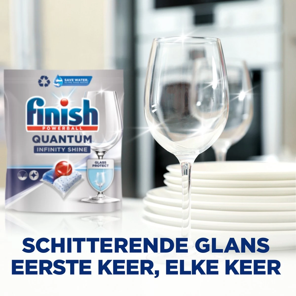 Finish Quantum Infinity Shine Vaatwastabletten - 166 Capsules 6 Finish Quantum Infinity Shine Vaatwastabletten - 166 Capsules - Afbeelding 6