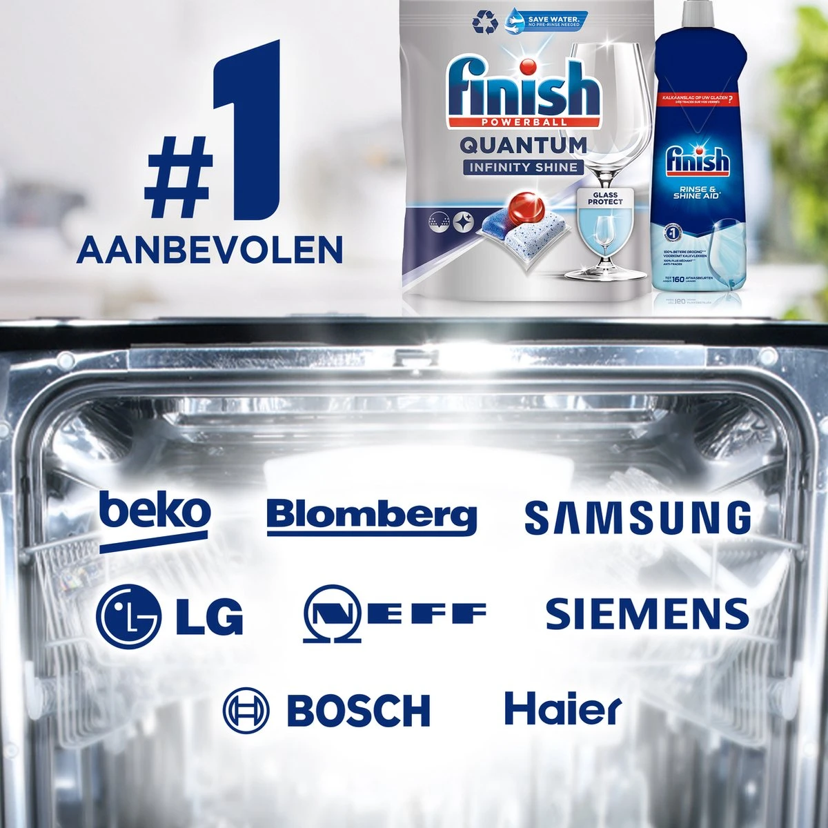 Finish Quantum Infinity Shine Vaatwastabletten - 166 Capsules 10 Finish Quantum Infinity Shine Vaatwastabletten - 166 Capsules - Afbeelding 10