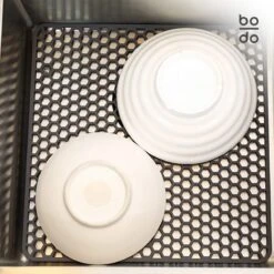 BODO Gootsteenmat Siliconen Donker Grijs - 34.5 X 34.5 Cm - Keuken Accessoires - Gootsteen Beschermer - Onderzetters Siliconen - Anti Kras -Winkel Voor Schoonmaakartikelen 1200x1200 1440