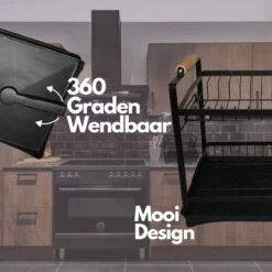 Afdruiprek - Zwart/ Met Flexibele Water Afvoer/ Borden, Pannen Bestek/ RVS/ Lichtgewicht/ Lekbak/ Luxe Uitvoering 10 Afdruiprek - Zwart/ Met Flexibele Water Afvoer/ Borden, Pannen Bestek/ RVS/ Lichtgewicht/ Lekbak/ Luxe Uitvoering -Winkel Voor Schoonmaakartikelen 1200x1200 1491