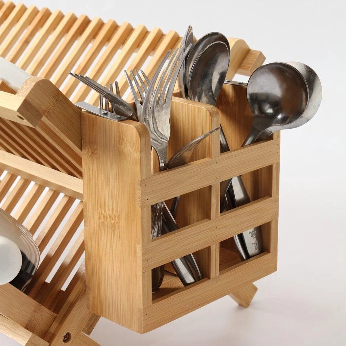 Merkloos Decopatent® Afdruiprek Voor Afwas - Bamboe - Hout - Inklapbaar Afdruiprek - Afwasrekje Inclusief Bestekhouder - Afwas Druiprek 8 Merkloos Decopatent® Afdruiprek Voor Afwas - Bamboe - Hout - Inklapbaar Afdruiprek - Afwasrekje Inclusief Bestekhouder - Afwas Druiprek - Afbeelding 8