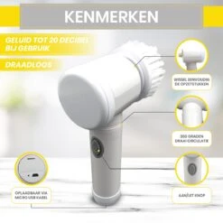 Lenga Elektrische Schoonmaakborstel - 5 In 1 Borstel - Oplaadbaar - Wasborstel - Schoonmaakmiddelen - Schrobborstels -Winkel Voor Schoonmaakartikelen 1200x1200 1593