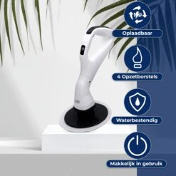 B-care Elektrische Schoonmaakborstel - 4 Opzetstukken - Wasborstel - Poetsmachine - Schrobborstel - Handborstel - Werkborstel - Schrobber - Boorborstel - Schoonmaakmiddelen - Reinigingsborstel -Winkel Voor Schoonmaakartikelen 1200x1200 1608
