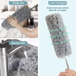 ForDig Telescopische Plumeau Microvezel - Duster Met Telescoopsteel Uitschuifbaar Tot 250 Cm - Wasbaar - 360 Graden Draaibaar -Winkel Voor Schoonmaakartikelen 1200x1200 1618