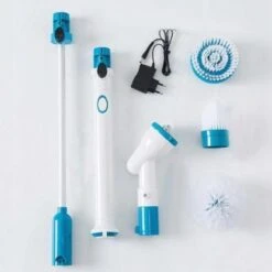 Merkloos Elektrische Schoonmaakborstel - Draadloos - 3 Opzetstukken - Oplaadbaar - Schrobber - Poetsmachine - Schoonmaak Middelen - Schoonmaak Borstel - Schrobborstel - Badkamer / Keuken - Poetsmachine - Polijstmachine - Reinigingsborstel -Winkel Voor Schoonmaakartikelen 1200x1200 1623