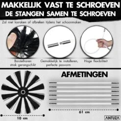 Antuza | Schoorsteenveegset | Schoorsteenreiniger | Schoorsteen Borstel | 9 Meter -Winkel Voor Schoonmaakartikelen 1200x1200 1650