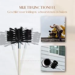 Waay Lifestyle Schoorsteenveegset - Schoorsteenborstel 6 Meter - Schoorsteenreiniger - Schrobborstels - Schoorsteenveger - Flexibele Steel - Geschikt Voor Boormachine - Wit -Winkel Voor Schoonmaakartikelen 1200x1200 1656