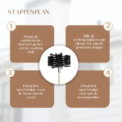 Waay Lifestyle Schoorsteenveegset - Schoorsteenborstel 6 Meter - Schoorsteenreiniger - Schrobborstels - Schoorsteenveger - Flexibele Steel - Geschikt Voor Boormachine - Wit -Winkel Voor Schoonmaakartikelen 1200x1200 1660