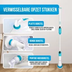 Strex Elektrische Schoonmaakborstel - Draadloze Schrobborstel - Schrobber - 3 Opzetstukken - Telescoopsteel - Poetsmachine Met Krachtige Accu 10 Strex Elektrische Schoonmaakborstel - Draadloze Schrobborstel - Schrobber - 3 Opzetstukken - Telescoopsteel - Poetsmachine Met Krachtige Accu -Winkel Voor Schoonmaakartikelen 1200x1200 1671