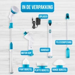 Strex Elektrische Schoonmaakborstel - Draadloze Schrobborstel - Schrobber - 3 Opzetstukken - Telescoopsteel - Poetsmachine Met Krachtige Accu 15 Strex Elektrische Schoonmaakborstel - Draadloze Schrobborstel - Schrobber - 3 Opzetstukken - Telescoopsteel - Poetsmachine Met Krachtige Accu -Winkel Voor Schoonmaakartikelen 1200x1200 1676