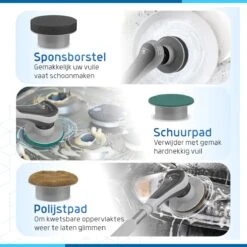 Qualitics Elektrische Schoonmaakborstel - Roterende Polijstmachine - Schrobborstel - Poetsmachine - Vloerreiniger Met 10 Opzetstukken 13 Qualitics Elektrische Schoonmaakborstel - Roterende Polijstmachine - Schrobborstel - Poetsmachine - Vloerreiniger Met 10 Opzetstukken -Winkel Voor Schoonmaakartikelen 1200x1200 1693