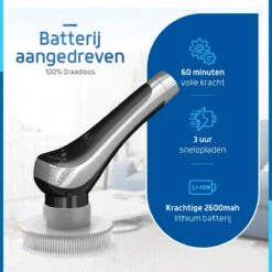 Qualitics Elektrische Schoonmaakborstel - Roterende Polijstmachine - Schrobborstel - Poetsmachine - Vloerreiniger Met 10 Opzetstukken 16 Qualitics Elektrische Schoonmaakborstel - Roterende Polijstmachine - Schrobborstel - Poetsmachine - Vloerreiniger Met 10 Opzetstukken -Winkel Voor Schoonmaakartikelen 1200x1200 1696