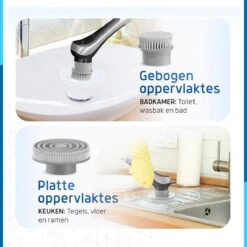 Qualitics Elektrische Schoonmaakborstel - Roterende Polijstmachine - Schrobborstel - Poetsmachine - Vloerreiniger Met 10 Opzetstukken 18 Qualitics Elektrische Schoonmaakborstel - Roterende Polijstmachine - Schrobborstel - Poetsmachine - Vloerreiniger Met 10 Opzetstukken -Winkel Voor Schoonmaakartikelen 1200x1200 1698