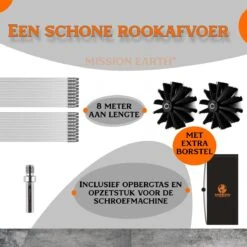 Schoorsteenveegset - 8 Meter - 2 Borstelkoppen - Professioneel - Schoorsteen Borstel - Veegkit - Haardset Voor Houtkachel - Flexibel - Schoorsteenveger - Pelletkachel Accessoires - Schoorsteen Reiniger - Geschikt Voor Boormachines 14 Schoorsteenveegset - 8 Meter - 2 Borstelkoppen - Professioneel - Schoorsteen Borstel - Veegkit - Haardset Voor Houtkachel - Flexibel - Schoorsteenveger - Pelletkachel Accessoires - Schoorsteen Reiniger - Geschikt Voor Boormachines -Winkel Voor Schoonmaakartikelen 1200x1200 1723