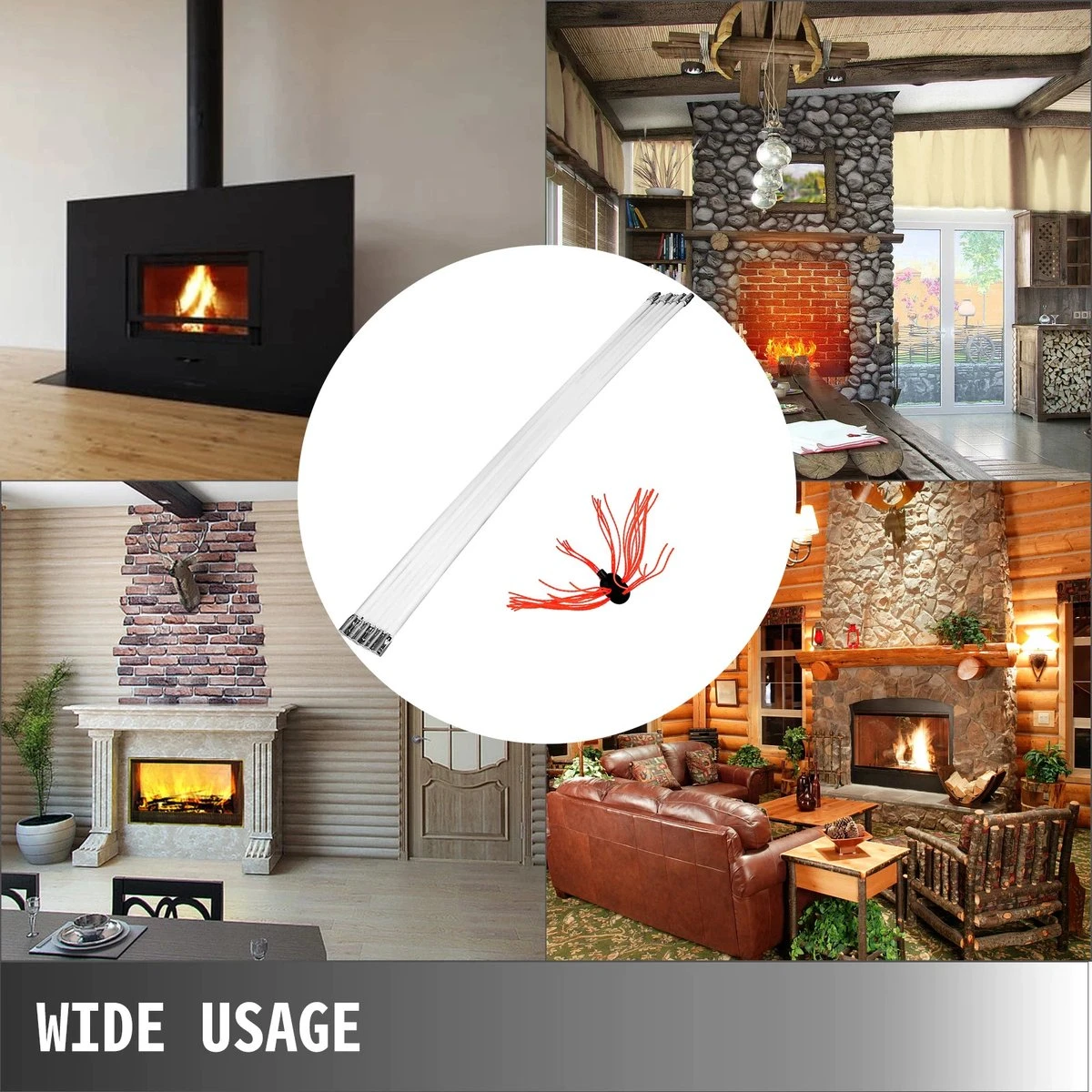 Vevor™ Schoorsteenveegset - Schoorsteen Borstel - Schoorsteenreiniger - Veegkit - 8 M 7 Vevor™ Schoorsteenveegset - Schoorsteen Borstel - Schoorsteenreiniger - Veegkit - 8 M - Afbeelding 7