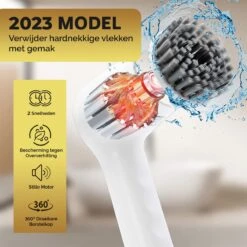 MostEssential Premium Elektrische Schoonmaakborstel 2023 Model – Elektrische Schrobber - Schrobborstel - Poetsmachine – Voor Badkamer Of Keuken - Inclusief 4 Borstelkoppen -Winkel Voor Schoonmaakartikelen 1200x1200 1746