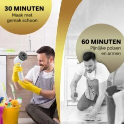 MostEssential Premium Elektrische Schoonmaakborstel 2023 Model – Elektrische Schrobber - Schrobborstel - Poetsmachine – Voor Badkamer Of Keuken - Inclusief 4 Borstelkoppen -Winkel Voor Schoonmaakartikelen 1200x1200 1747