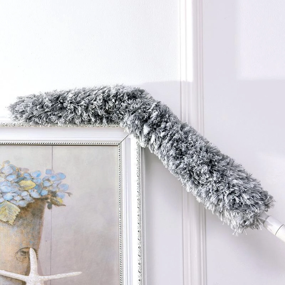 Plumeau/met Telescoopsteel/uitschuifbaar/microvezel Buigbare Borstelkop/9 X 126cm Max-lengte179cm 1 Plumeau/met Telescoopsteel/uitschuifbaar/microvezel Buigbare Borstelkop/9 X 126cm Max-lengte179cm