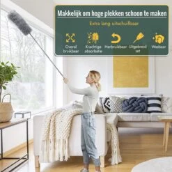 Livv Goods Telescopische Plumeau Set Met Telescoopsteel - 5 In 1 - Tot 250 Cm Uitschuifbaar - Duster - Stoffer -Winkel Voor Schoonmaakartikelen 1200x1200 1805