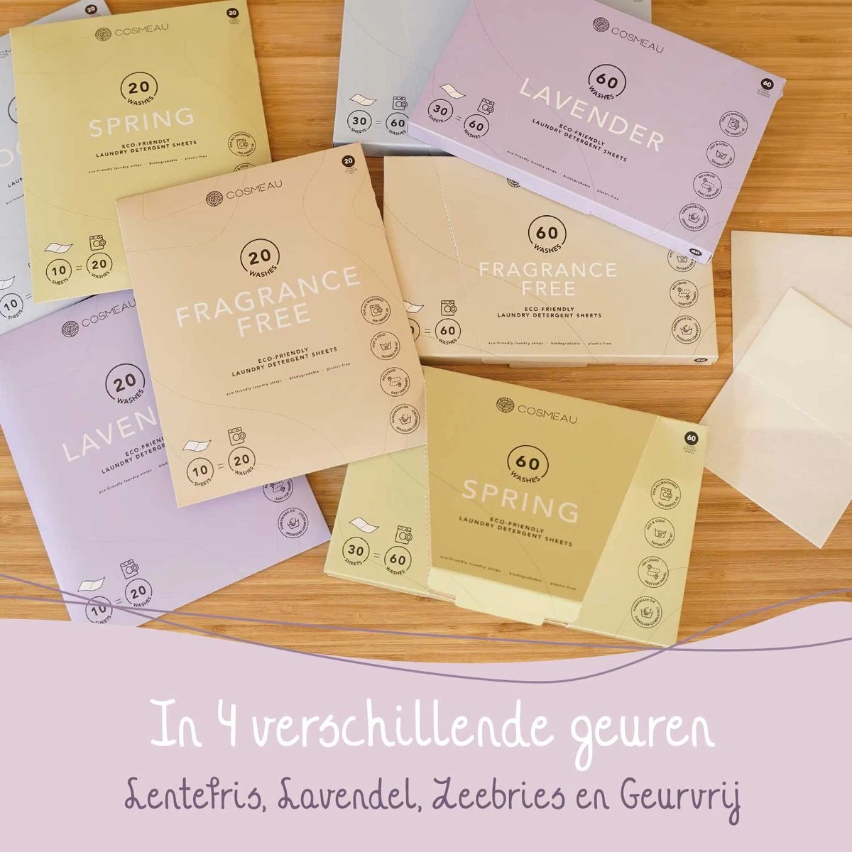 Cosmeau Wasmiddel + Geurbooster Combo Set Wasstrips 120 Wasbeurten Voordeel Geurparels - Geurbooster 10 Cosmeau Wasmiddel + Geurbooster Combo Set Wasstrips 120 Wasbeurten Voordeel Geurparels - Geurbooster - Afbeelding 10