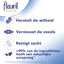 Fleuril Renew Wit - Vloeibaar Wasmiddel - Voordeelverpakking - 65 Wasbeurten -Winkel Voor Schoonmaakartikelen 1200x1200 253