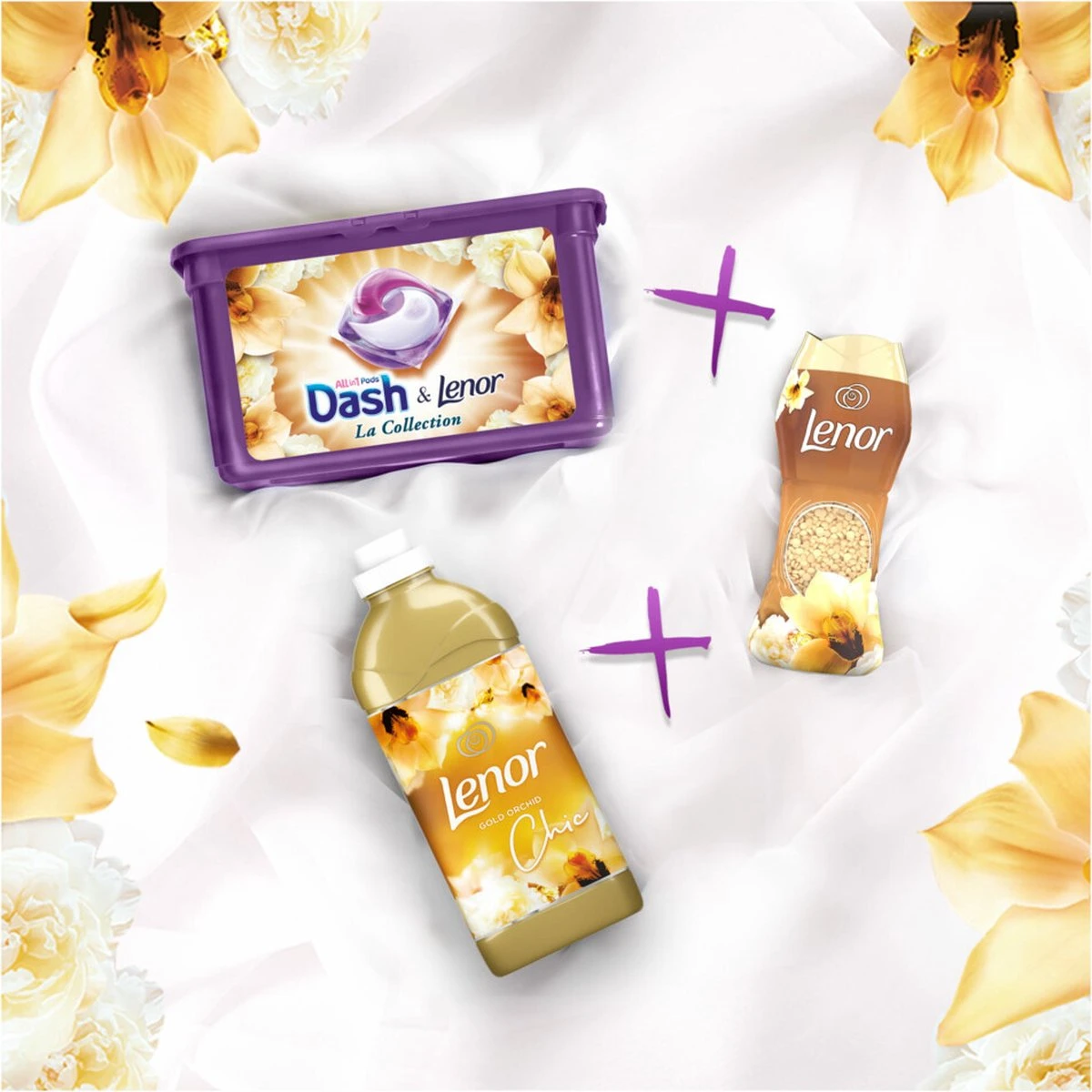 Lenor Gouden Orchidee - Wasverzachter - Voordeelverpakking 8 X 19 Wasbeurten 6 Lenor Gouden Orchidee - Wasverzachter - Voordeelverpakking 8 X 19 Wasbeurten - Afbeelding 6