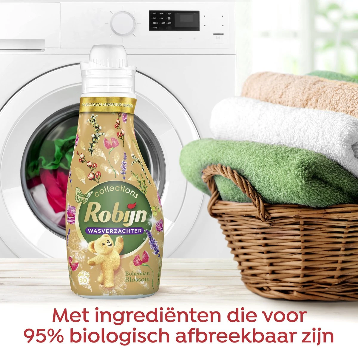 Robijn Collections Bohemian Blossom Wasverzachter - 8 X 30 Wasbeurten - Voordeelverpakking 4 Robijn Collections Bohemian Blossom Wasverzachter - 8 X 30 Wasbeurten - Voordeelverpakking - Afbeelding 4