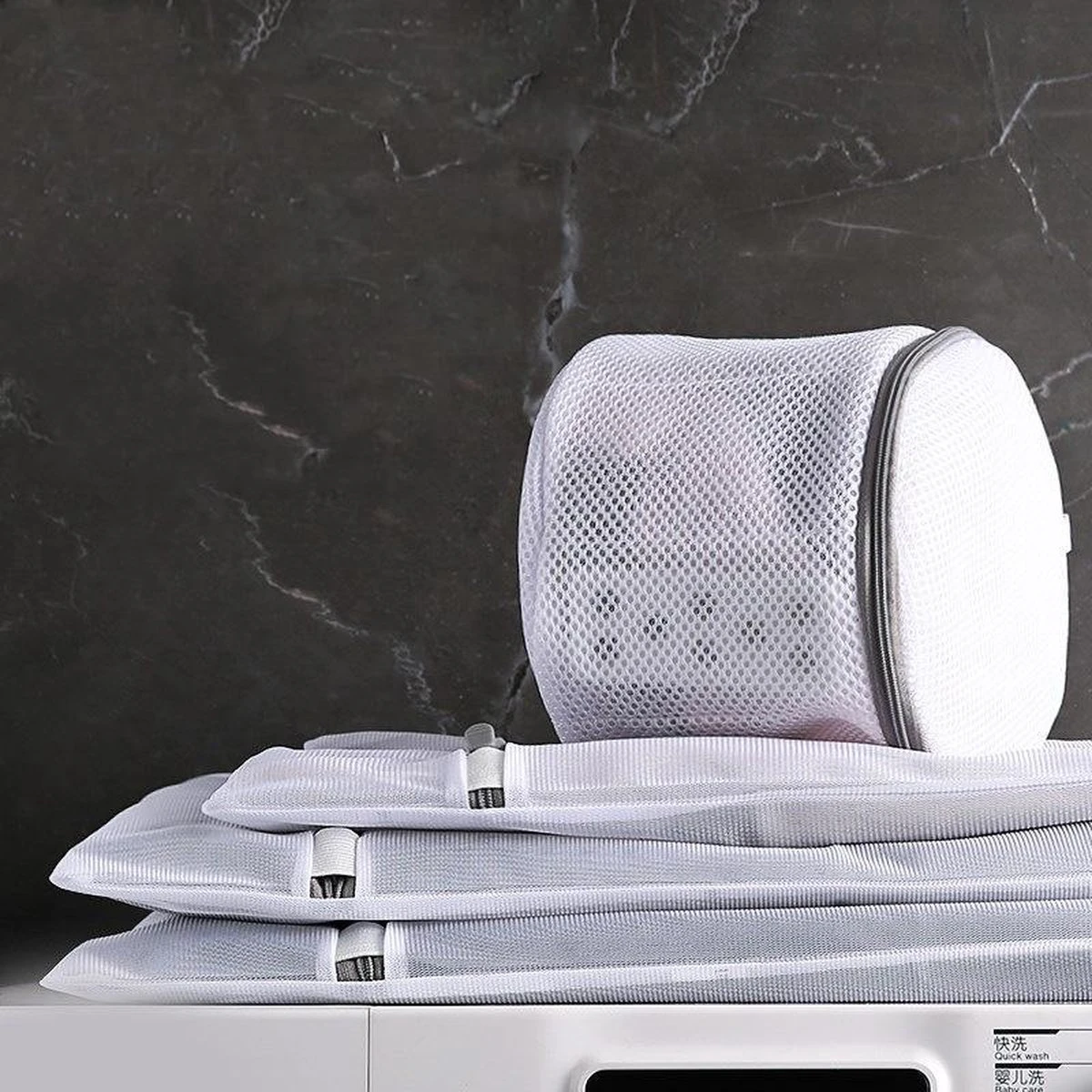 Merkloos Waszak 4 Delig - 1x Groot (50x60 Cm) - 1x Middel ( 40x50cm) - 1x Normaal (30x40cm) - 1x BH (17x15cm) 3 Merkloos Waszak 4 Delig - 1x Groot (50x60 Cm) - 1x Middel ( 40x50cm) - 1x Normaal (30x40cm) - 1x BH (17x15cm) - Afbeelding 3