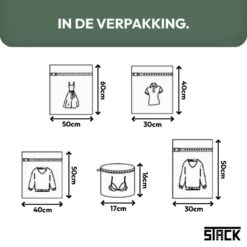 STACK Waszakken | Set Van 5 Waszakjes Met Rits - Waszak - Wasnet - Kledingzakjes - BH Was Zakjes - Laundry Bag Set Voor Ondergoed - Kleding - Delicaat Wasgoed - Wasmachine Zakjes - Wasgoed 11 STACK Waszakken | Set Van 5 Waszakjes Met Rits - Waszak - Wasnet - Kledingzakjes - BH Was Zakjes - Laundry Bag Set Voor Ondergoed - Kleding - Delicaat Wasgoed - Wasmachine Zakjes - Wasgoed -Winkel Voor Schoonmaakartikelen 1200x1200 525