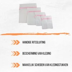 Merkloos Orange85 Waszakken 4 Stuks - 4 Maten - Lingerie - Bh - Schoenen - Schoenen -Winkel Voor Schoonmaakartikelen 1200x1200 530