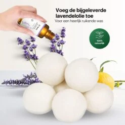 Tenify 6 XL Drogerballen + Extra Lavendel Olie - Wasbollen - Duurzaam - Schaapswol - Wasverzachter - Wasdrogerballen - Herbruikbare Droogballen - Energie Besparen 14 Tenify 6 XL Drogerballen + Extra Lavendel Olie - Wasbollen - Duurzaam - Schaapswol - Wasverzachter - Wasdrogerballen - Herbruikbare Droogballen - Energie Besparen -Winkel Voor Schoonmaakartikelen 1200x1200 541
