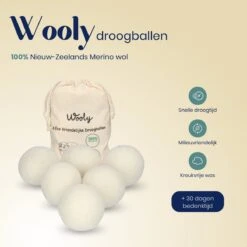 Wooly Drogerballen - 6 Wasdroger Ballen - Duurzaam - Wol - Herbruikbare Wasballen - Wasbol - Wasverzachter 15 Wooly Drogerballen - 6 Wasdroger Ballen - Duurzaam - Wol - Herbruikbare Wasballen - Wasbol - Wasverzachter -Winkel Voor Schoonmaakartikelen 1200x1200 556