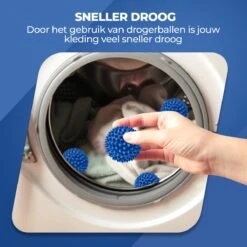 Roegaarden Drogerballen - Wasbollen - 6 Stuks - Siliconen - Sneller Droog - Anti-kreuk 10 Roegaarden Drogerballen - Wasbollen - 6 Stuks - Siliconen - Sneller Droog - Anti-kreuk -Winkel Voor Schoonmaakartikelen 1200x1200 561