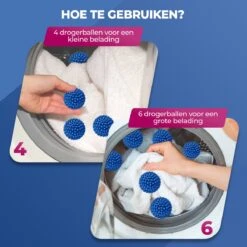 Roegaarden Drogerballen - Wasbollen - 6 Stuks - Siliconen - Sneller Droog - Anti-kreuk 14 Roegaarden Drogerballen - Wasbollen - 6 Stuks - Siliconen - Sneller Droog - Anti-kreuk -Winkel Voor Schoonmaakartikelen 1200x1200 565