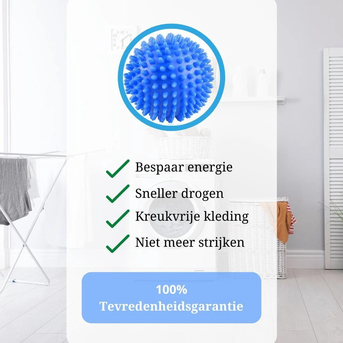 Wasdroger Ballen - Wasbol - Droogballen - Wasbal - Wasballen - Drogerballen - Wasballen Voor Wasmachine - 4 Stuks 4 Wasdroger Ballen - Wasbol - Droogballen - Wasbal - Wasballen - Drogerballen - Wasballen Voor Wasmachine - 4 Stuks - Afbeelding 4