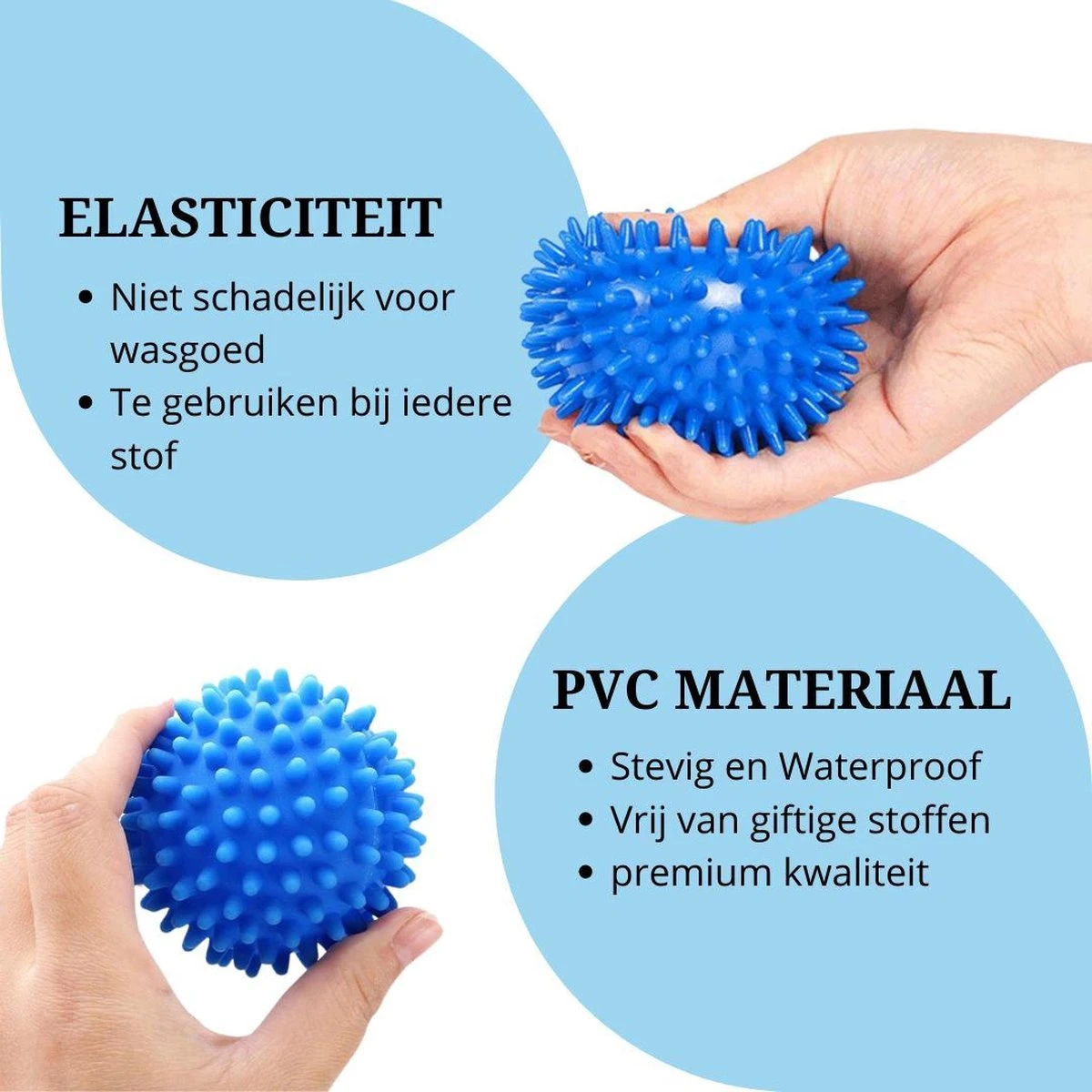 Wasdroger Ballen - Wasbol - Droogballen - Wasbal - Wasballen - Drogerballen - Wasballen Voor Wasmachine - 4 Stuks 5 Wasdroger Ballen - Wasbol - Droogballen - Wasbal - Wasballen - Drogerballen - Wasballen Voor Wasmachine - 4 Stuks - Afbeelding 5